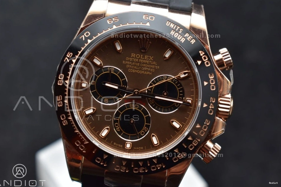 (Gain Strap Daytona ZF Oyster-flex Dial Weight) Chocolate LN on 116515 SH4130 Edition Black Best 1:1 0217